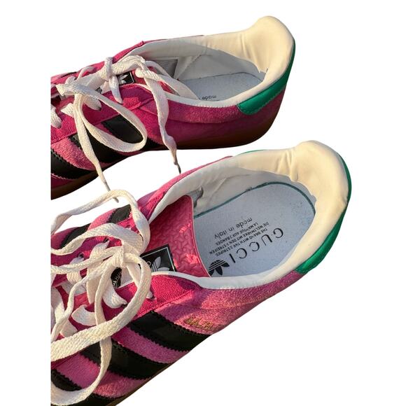 Gucci x adidas Gazelle Pink Velvet Sneakers Men’s 9.5 main image 4